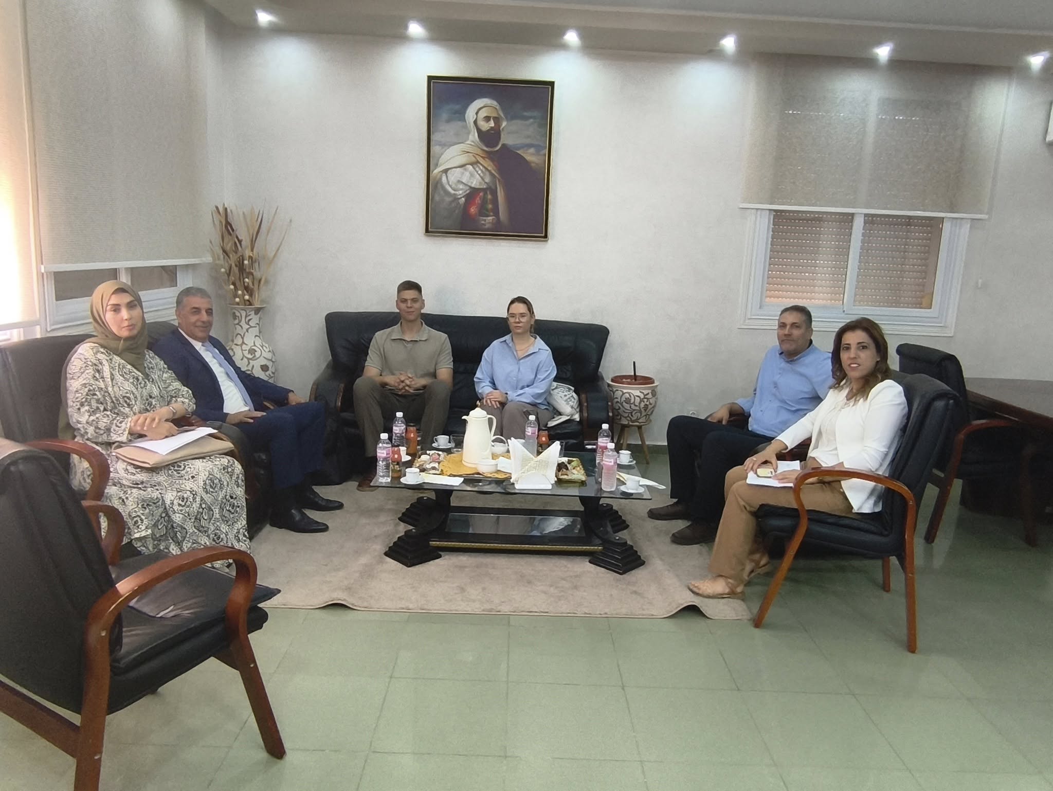 لقاء ترحيبي للطالبين الروسيين